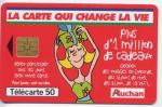 Tlcarte 50 Units n F1014A France 09/99 - Auchan rouge, SO3, A9+B