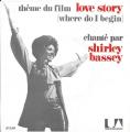 SP 45 RPM (7")  B-O-F  Shirley Bassey  "  Love story  "