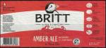 France Étiquette Bière Beer Label Britt Amber Ale Ambrée au Sarrasin