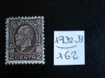 Canada - Annes 1932-33 - George V  2c brun-noir - Y.T. 162 - Oblit. Used