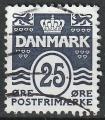 Timbre oblitr n 966(Yvert) Danemark 1990 - Usage courant, wave type