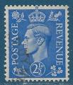 Grande-Bretagne N213Ab George VI 2,5p bleu clair oblitr (filigrane renvers)