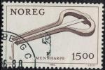 Norvge 1982 Oblitr Munnharpe Instrument Musical Harpe buccale Y&T NO 820 SU