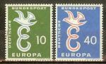 ALLEMAGNE N164/165** (europa 1958) - COTE 5.00 