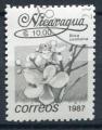 Timbre du NICARAGUA 1987  Obl  N 1450  Y&T  Fleurs