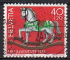 SUISSE N 1190 o Y&T 1983 Jouets anciens cheval  bascule