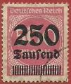 Alemania 1923.- Cifras y Trabajo. Y&T 271. Scott 259. Michel 295.