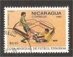 Nicaragua - Scott 1104   soccer / football