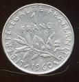 Pice Monnaie France 1 Fr Roty 1960  pices / monnaies