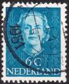 PAYS BAS - 1949/50 - Yt n 512B - Ob - Reine Juliana 6c bleu vert