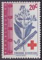 Timbre neuf ** n 496(Yvert) Congo 1963 - Plante, Croix-Rouge