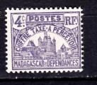 AF28 - Taxe -  Anne 1908 - Yvert n 9** - Palais royal d'Antananarivo