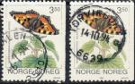 Norvge 1992. ~ YT 1072 (Par 2) - Papillons