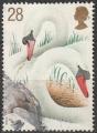 Timbre oblitr n 1647(Yvert) Grande-Bretagne 1993 - Oiseaux, cygnes