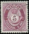 Noruega 1962-65.- Trompa y Cifra. Y&T 435a. Scott 416. Michel 478y. 