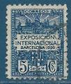Espagne Barcelone N1 Exposition internationale de Barcelone 1929 5c oblitr