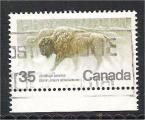 Canada - Scott 884    bison 