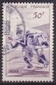 Timbre oblitr n 1074(Yvert) France 1956 - Rugby