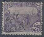 France, Tunisie : n 72 oblitr anne 1921