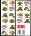 USA 2012 BONSAI booklet of 20 FIRST CLASS FOREVER stamps MNH