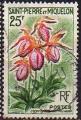 St-Pierre & Miquelon 1959 - Fleur : cypipredium acaule, obl./used - YT 362 