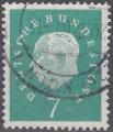 Allemagne - 1959 - Yt n 173 - Ob - 75 ans prsident Heuss 7p turquoise
