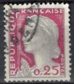 France 1960 Oblitr Used Marianne de Decaris 0,25 F Y&T 1263 SU