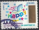 France 2017 Oblitr rond Used Timbre  gratter N 6 Happy Y&T 1493 SU