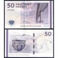 **   DANEMARK     50  kroner   2013   p-65g.2    UNC   **
