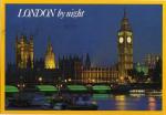 LONDRES (Angl.) - de nuit / by night: House of Parliament avec Big Ben (1996)