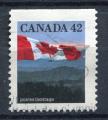 Timbre CANADA  1991  Obl  N 1222 ( dentel sur 3 cts )  Y&T  Drapeau