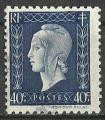 France Dulac 1945; Y&T n 684; 40c, bleu-noir