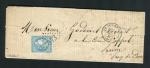 Rare lettre du Puy en Velay pour Riom ( 1871 ) avec un n° 45C - Cachet GC 3043