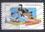 TIMBRE France 2009  YT n 268 Fte du timbre  Coyotte et Bip-Bip
