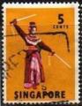 Singapour/Singapore 1968 - Srie courante: danse & costume - YT 82/SG 103 