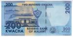 **   MALAWI     200  kwacha   2016   p-60c    UNC   **