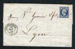 Rare lettre de Champagnole ( Isère 1856 ) avec un n° 14Aa - Cachet PC 713