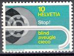 Suisse 1967; y&T n 784 **; 10c  Aide aux  aveugles