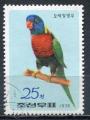 Timbre COREE DU NORD   1976  Obl   N  1396    Y&T  Oiseaux  Perroquet