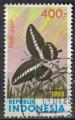 Indonsie 1988 Oblitr Used Butterfly Papillon Papilio gigon SU