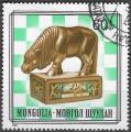 MONGOLIE - 1981 - Yt n 1140 - Ob - Figurines jeux chcs ; cheval ; cavalier