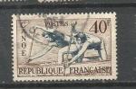 FRANCE - cachet rond - 1953 -  n 963