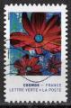 France 2020; YT n aa 1856 L.V., fleurs, cosmos rouge grenat