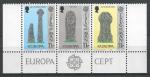 MAN - 1978 - Yt n 123/25 - N** - EUROPA ; croix ; tombeaux celtes