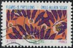 France Fleurs et Papillons mile-Allain Sguy Cinquime timbre range du bas