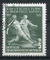 Timbre Allemagne RDA 1956  Obl   N 254  Y&T    Football