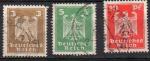 ALLEMAGNE REP WEIMAR N 348  350 o Y&T 1924-1925 Aigle