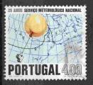 Portugal Yvert N1127 Oblitr 1971 25 ans service meteo