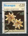 Timbre du NICARAGUA 1981  Obl  N 1157  Y&T  Fleurs Aquatiques