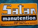 SATAN MANUTENTION 59 Lomme  autocollant publicitaire